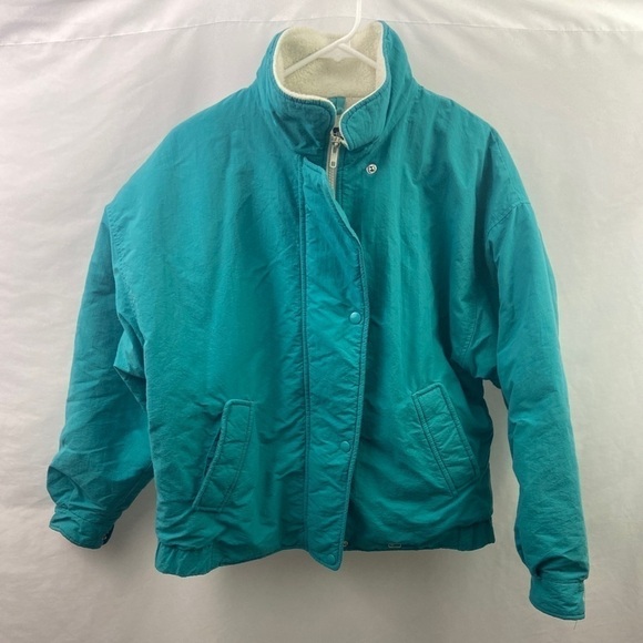 Vintage Woolrich Womens Turquoise Sz L Coat - Picture 1 of 11